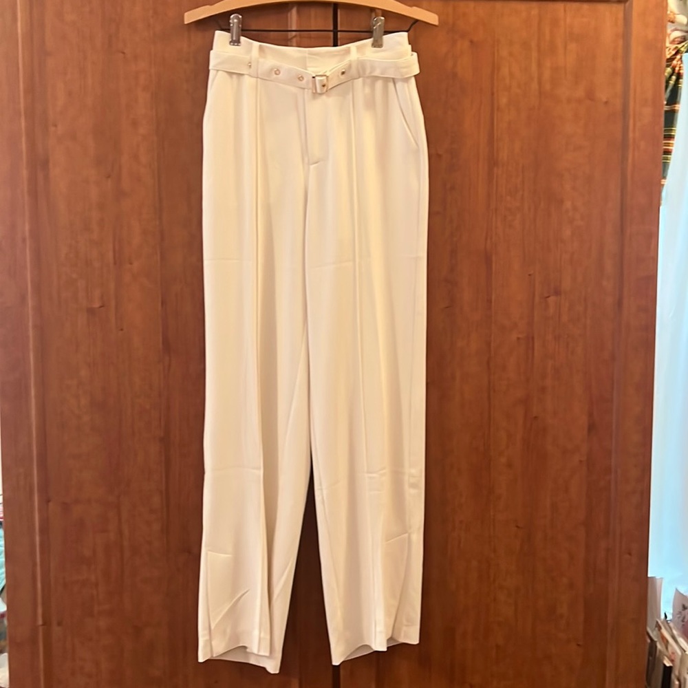 J ING Ladies Cream Dress Pants Trousers Sz XS NWOT